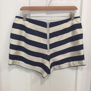 Dolce Vita Navy & Ivory Striped Shorts